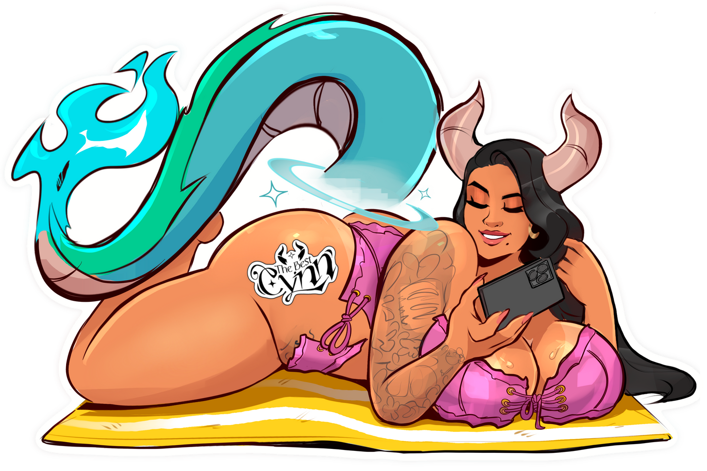 Sunbathing Dragon Queen Cynn (Covered)